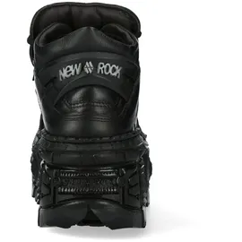 New Rock "Plateau Boots Wall106-S12", Herren, Gr. 39 Normalschaft, schwarz, Obermaterial: 100% Rindnappaleder CNA., Schuhe Sneaker, Handgefertigt, Made in Spain