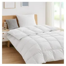 sleepling medium Daunendecke, Ganzjahresdecke, 135 x 200 cm, 90% Daunen / 10% Federn, Steppbett, sleepling - Weiß