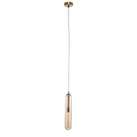 LUCANDE Freylin Pendelleuchte Amber/Brass