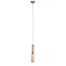 LUCANDE Freylin Pendelleuchte Amber/Brass