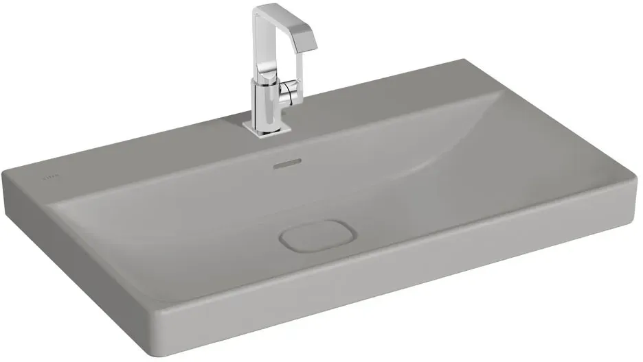 VitrA New Metropole Waschtisch wandgebunden rechteckig 80 x 47 cm mit Hahnloch,7527B476-7210 7527B476-7210
