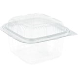 700 Stück Kuchenbehälter + Deckel 375 ml 13,3 x 12 x 7,7 cm transparent Rpet