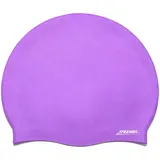 Speeron Silikon-Badekappen: wasserdichte Kinder-Badekappe, UV-Schutz, Größe L (54-58 cm), lila