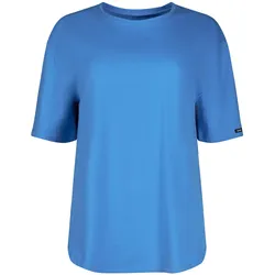 Skiny T-Shirt Pyjamaoberteil mit kurzen Ärmeln, Rundhalsausschnitt und abgerundetem Saum