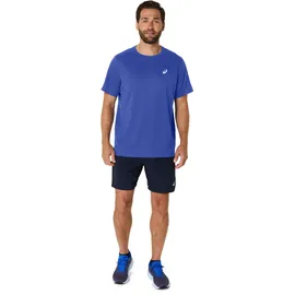 Asics Laufshirt "ASICS CORE SS TOP", Herren, Gr. L, cobalt burst, Obermaterial: 100% Polyester, normal, Rundhals, Shirts Laufshirt