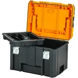DEWALT TSTAK VII Tiefe Werkzeugbox mit IP54 Schutz für große Maschinen und Zubehör (44l Volumen)