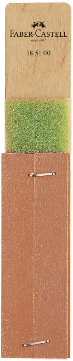Faber-Castell 185100 Anspitzer Manueller Bleistiftspitzer Grün, Holz
