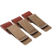 3-Pack Retro Style Traveller Notebook Leder Stifthalter Bleistiftschlaufe Edelstahlclip