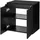 [en.casa] Waschbeckenunterschrank Skelbolu 2 Türen 60 x 60 x 40 cm Schwarz