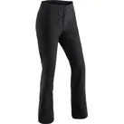 Skihose MAIER SPORTS "Marie", Damen, Gr. 17, Kurzgrößen, schwarz, Vorderseite: 92% Polyester, 8% Elasthan / Rückseite: 100% Polyester, Hosen, Damen Softshell-Schneehose, atmungsaktiv und winddicht, Slim Fit