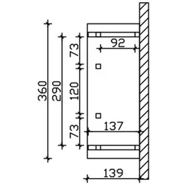 SKANHOLZ Vordach Stralsund 6 360 x 139 cm weiß