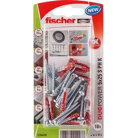 Fischer DuoPower Dübel 5 x 25 18 Stück