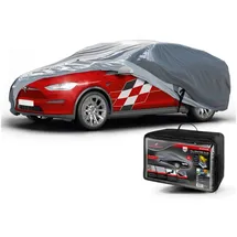 Walser Premium Abdeckplane Auto All Weather Plus Qualitätssieger Sehr Gut*, Abdeckplane wasserdicht, Auto Abdeckplane, Autoplane UV-beständig, Autoabdeckung Outdoor, Autogarage Abdeckung Kombi XL grau