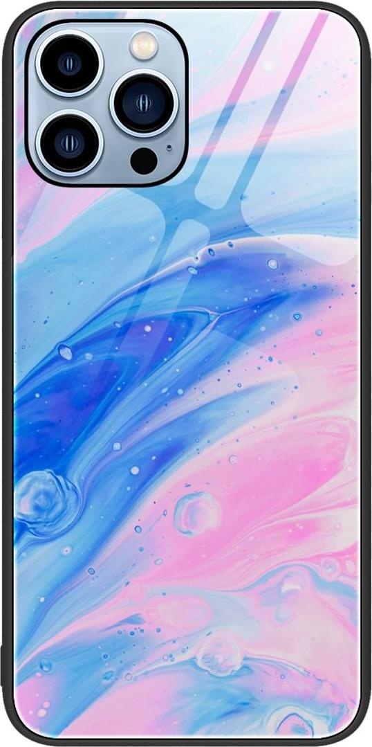 König Design Hülle Handy Schutz für Apple iPhone 12 13 14 Pro Max mini Plus Case Glas Cover (iPhone SE (2022), iPhone SE (2020), iPhone 8, iPhone 7), Smartphone Hülle, Pink