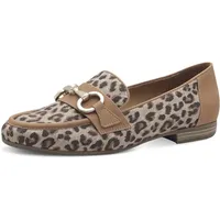 Jana Damen Slipper Runde Spitze Vegan, Mehrfarbig (Leopard), 37