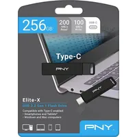 PNY USB Stick  256GB USB 3.1 PNY Elite-X Type-C (256 GB, USB C), USB Stick