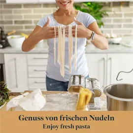 Gourmeo Nudeltrockner & Pastatrockner in transparent - Nudelständer mit 14 Sprossen - Nudel- & Pasta Zubehör Trockner für bis zu 2 kg inkl. Tran... - Transparent