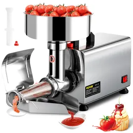 Vevor Tomatenpresse Passiergerät 370W elektrische Tomatenpresse Rostfreier Stahl