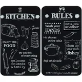 Wenko Herdabdeckplatte Universal Mod. Kitchen Rules mehrfarbig