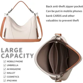 KMISSO 30627 Shopper Veganes Leder Beige/Brown