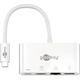 goobay Multiport-Adapter (USB-C), Dockingstation + USB Hub, Weiss