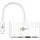 goobay Multiport-Adapter (USB-C), Dockingstation + USB Hub, Weiss