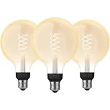 Philips Hue Filamentlampe White Globe XL E27 - 2023 - Dreierpack