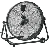 vidaXL Trommelventilator 60 cm Bodenventilator Schwarz