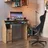 Vicco Joel, Eiche Schwarz 123 x 45 cm Gamingtisch PC-Tisch Schublade Tür