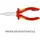 Knipex Flachrundzange 25 06 160 T