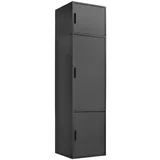mokebo Kleiderschrank Anthrazit, 2 Fächer, 60x234x58 cm, Schlafzimmer, Kleiderschränke, Drehtürenschränke
