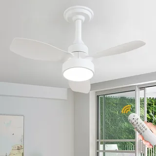 HENGDA JDONG Deckenventilator mit Beleuchtung und Fernbedienung 36W LED Leise Deckenleuchte Ventilator Mit Dimmbar Timer Einstellbare Windgeschwindigkeit