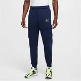 Nike Herren Trainingshose AIR CARGO PANT FLC BB, MIDNIGHT navy/volt XL