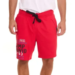 CAMP DAVID Herren Sweat-Shorts mit Baumwollanteil Sommer-Shorts Limited Edition von Dieter Bohlen Rot - M