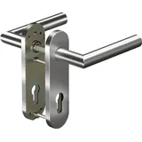 Ogro Ogro, Türgriff + Fenstergriff, Kurzschildgarnitur CORE 8906 8MM/3020/7051 72MM Edelstahl ER PZ abgerundet Wechselgarnitur (Türknopf)