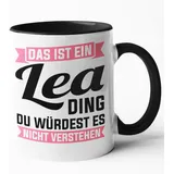 Name Tasse Personalisierbar mit Vornamen Mädchen Frauen - Das ist ein Name Ding du würdest es nicht verstehen - Personalisierte Tasse Freundin Kollegin Nachname Spitzname Geschenk (Schwarz)