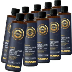 10x 450ml Mannol Benzin Ester Additiv Motorreiniger Kraftstoff System Reiniger: Mn9950-05me