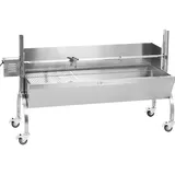 Royal Catering Spanferkelgrill - mit Motor - 40 kg - Länge Grillspieß: 137 cm - Edelstahl - Windschutz RCSG-150PP