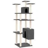 vidaXL Kratzbaum 162 cm dunkelgrau