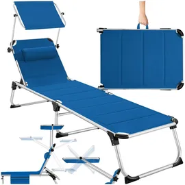 Tectake tectake® Sonnenliege Lorella gepolstert, klappbar