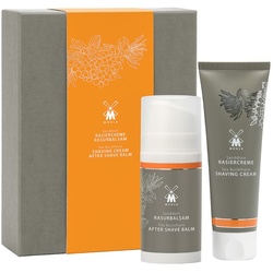 Mühle Skincareset Rasiercreme und After Shave Balm mit Sanddorn Rasur   Herren 