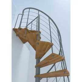 Minka Spindeltreppe Venezia Smart 38 305,5 cm Edelstahl/Holz/PVC/Stahl