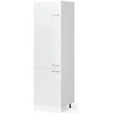 Vicco Hochschrank R-Line 60 x 57,5 x 207 cm Weiß Hochglanz