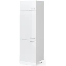 Vicco Hochschrank R-Line 60 x 57,5 x 207 cm Weiß Hochglanz