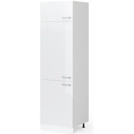 Vicco Hochschrank R-Line 60 x 57,5 x 207 cm Weiß Hochglanz
