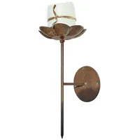Loberon Wandkerzenhalter Viverto Eisen Braun