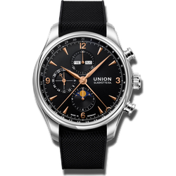 Union Glashütte Belisar Chronograph Mondphase D009.425.17.057.01 - schwarz - 44mm