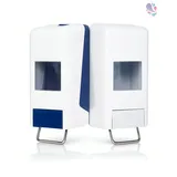 Blanc HYGIENIC Softflaschenspender für 1.000 ml oder 2.000 ml Softflaschen in Grau-Weiß ODER Blau-Weiß