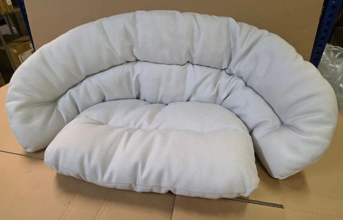 Driade Roly Poly Sitzpolster für Sessel - Stoff Rodi Outdoor, Farbe ghiaccio 11 ... Stoff Rodi Outdoor - ghiaccio 11 (eisweiß)