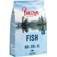 Purizon Fisch 1 kg ausgewachsene Hunde, getreidefreies Hundetrockenfutter
